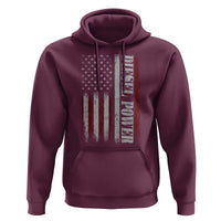 Vintage Distressed Mechanic Trucker Graphic Hoodie Diesel Power USA Flag