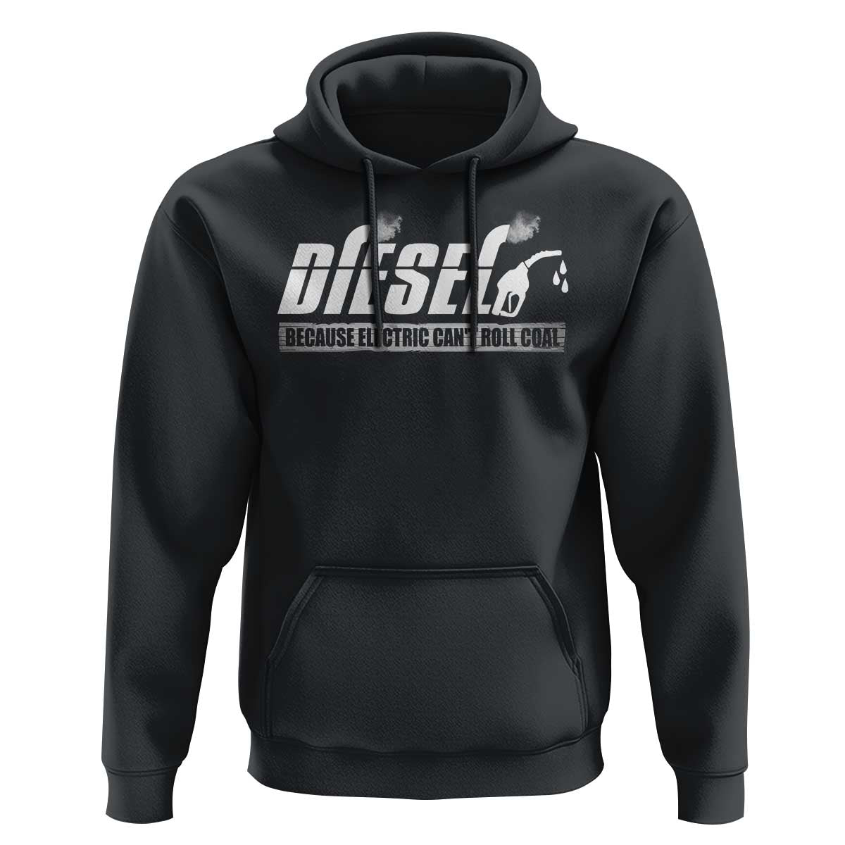 Diesel Because Electric Cars Can't Roll Coal Truck Hoodie Trucker Mechanic Graphic