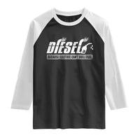 Diesel Because Electric Cars Can't Roll Coal Truck Raglan Shirt Trucker Mechanic Graphic