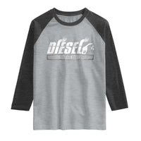 Diesel Because Electric Cars Can't Roll Coal Truck Raglan Shirt Trucker Mechanic Graphic