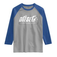 Diesel Because Electric Cars Can't Roll Coal Truck Raglan Shirt Trucker Mechanic Graphic