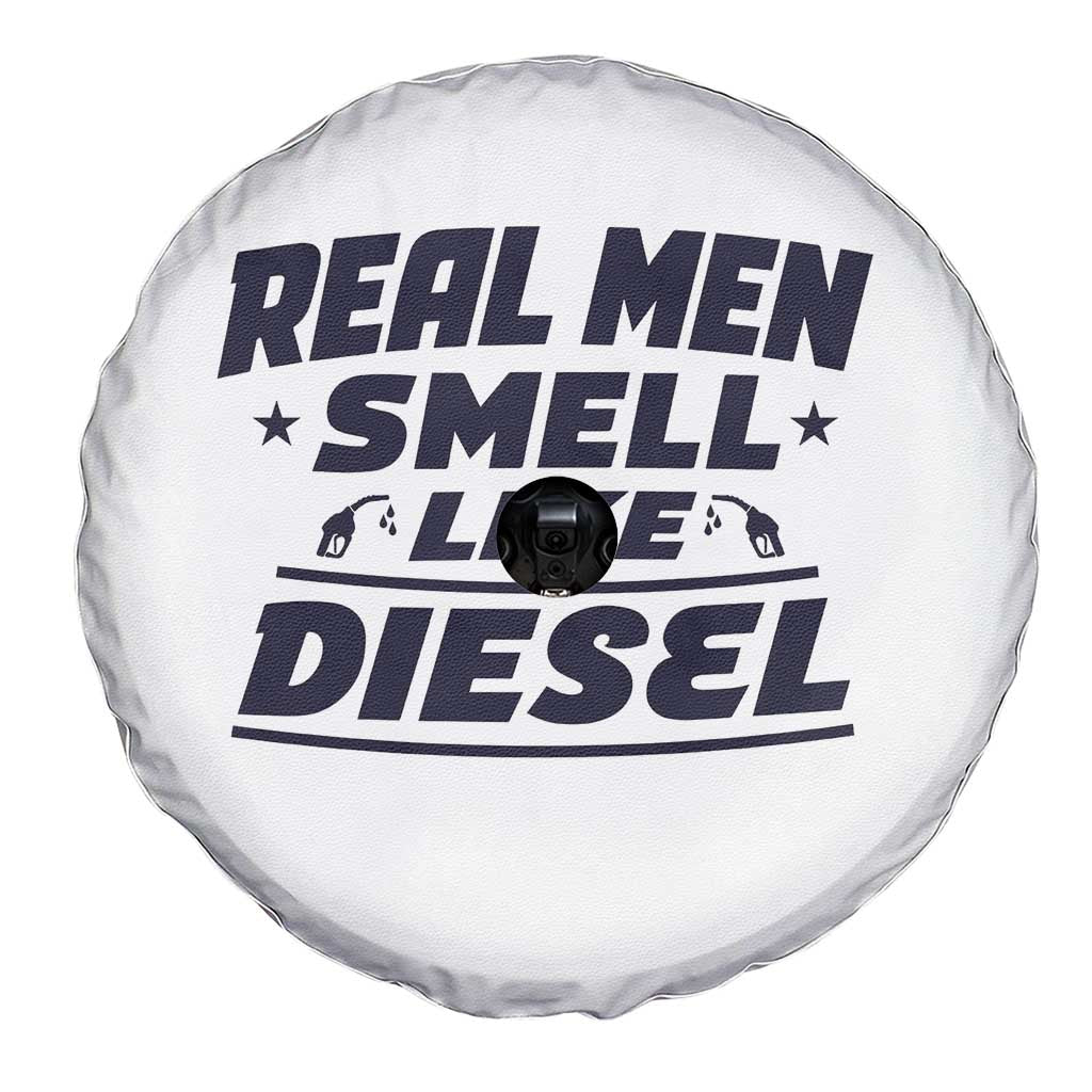 Real Men Smell Like Diesel Truck Mechanic Humor Spare Tire Cover