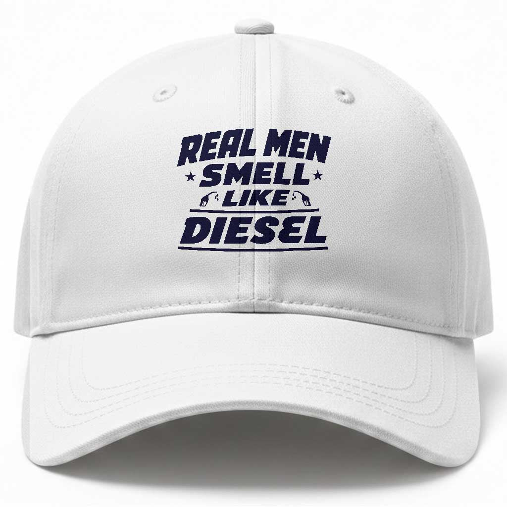 Real Men Smell Like Diesel Truck Mechanic Humor Baseball Cap