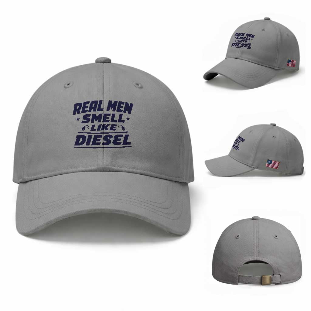 Real Men Smell Like Diesel Truck Mechanic Humor Baseball Cap