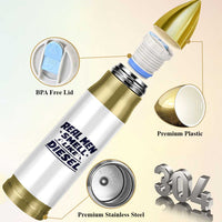 Real Men Smell Like Diesel Truck Mechanic Humor Bullet Tumbler