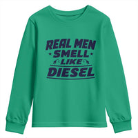 Real Men Smell Like Diesel Truck Mechanic Humor Youth Sweatshirt