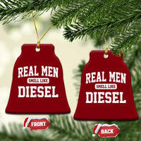 Funny Truck Mechanic Ceramic Ornament Real Men Smell Like Diesel