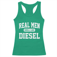 Funny Truck Mechanic Racerback Tank Top Real Men Smell Like Diesel