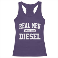 Funny Truck Mechanic Racerback Tank Top Real Men Smell Like Diesel