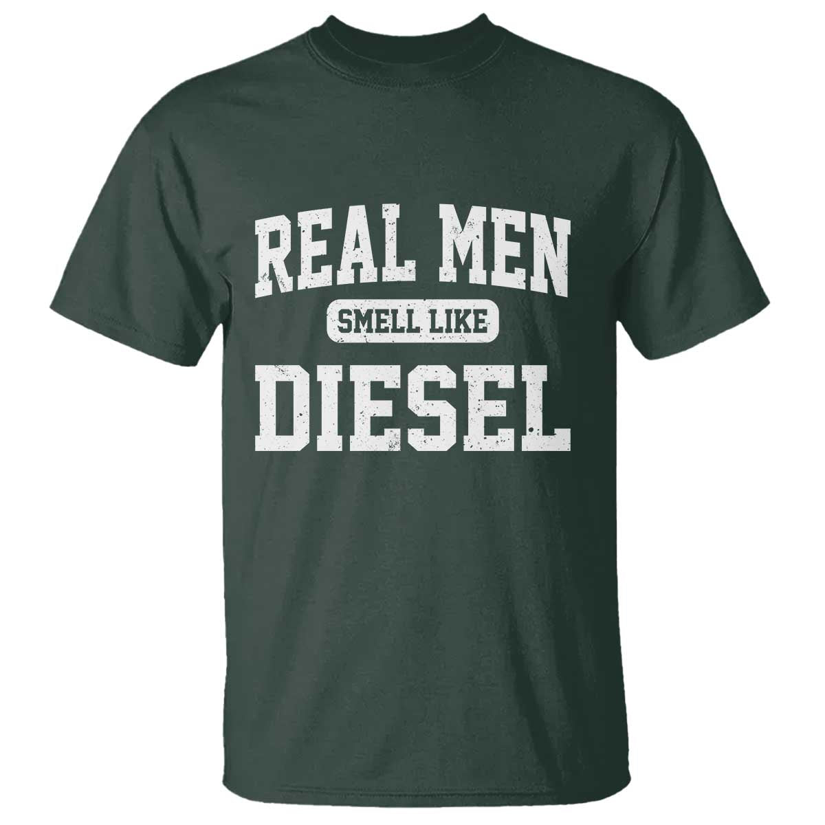 Funny Truck Mechanic T Shirt Real Men Smell Like Diesel