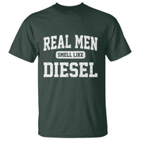 Funny Truck Mechanic T Shirt Real Men Smell Like Diesel