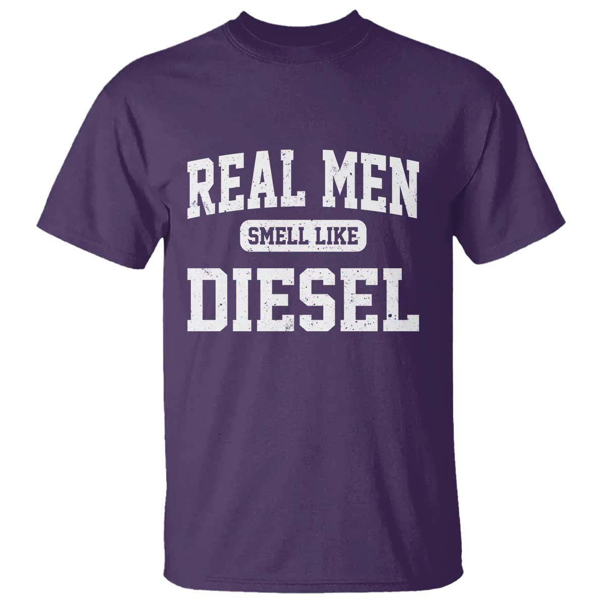 Funny Truck Mechanic T Shirt Real Men Smell Like Diesel