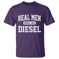 Funny Truck Mechanic T Shirt Real Men Smell Like Diesel