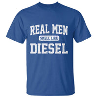Funny Truck Mechanic T Shirt Real Men Smell Like Diesel
