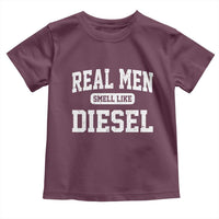 Funny Truck Mechanic Toddler T Shirt Real Men Smell Like Diesel