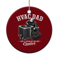 HVAC Dad Ceramic Ornament Funny Technician Fathers Day Graphic