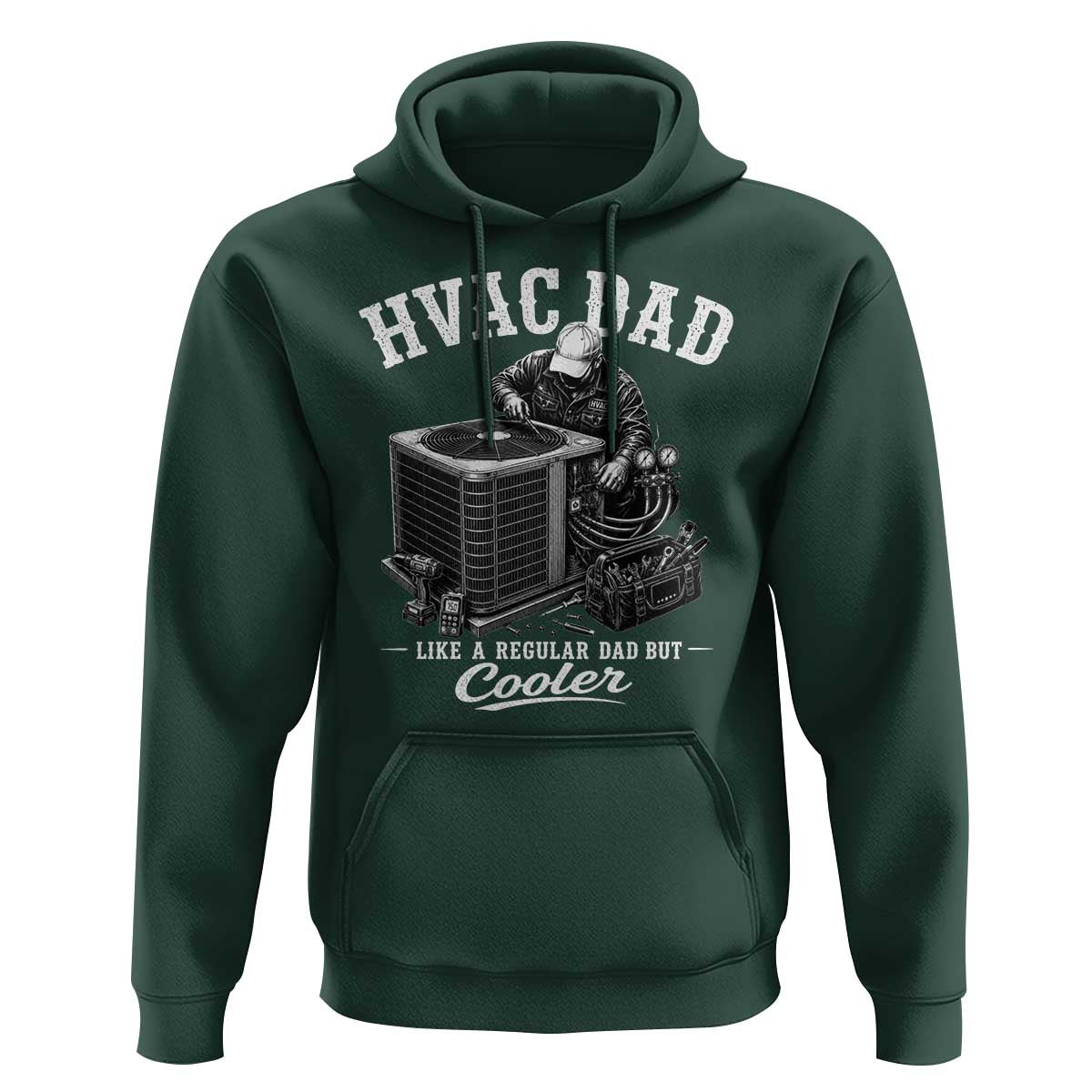HVAC Dad Hoodie Funny Technician Fathers Day Graphic