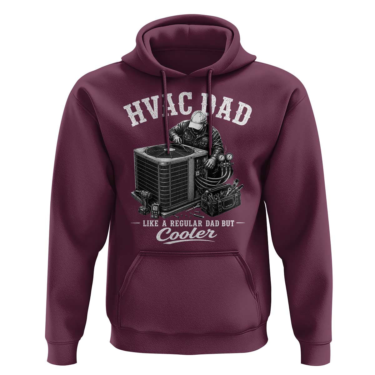 HVAC Dad Hoodie Funny Technician Fathers Day Graphic