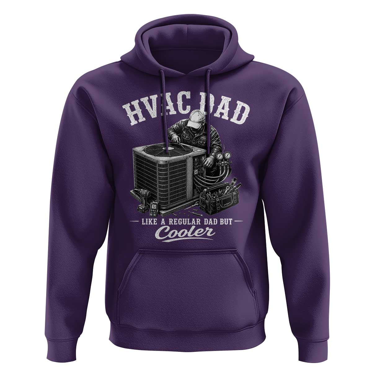 HVAC Dad Hoodie Funny Technician Fathers Day Graphic