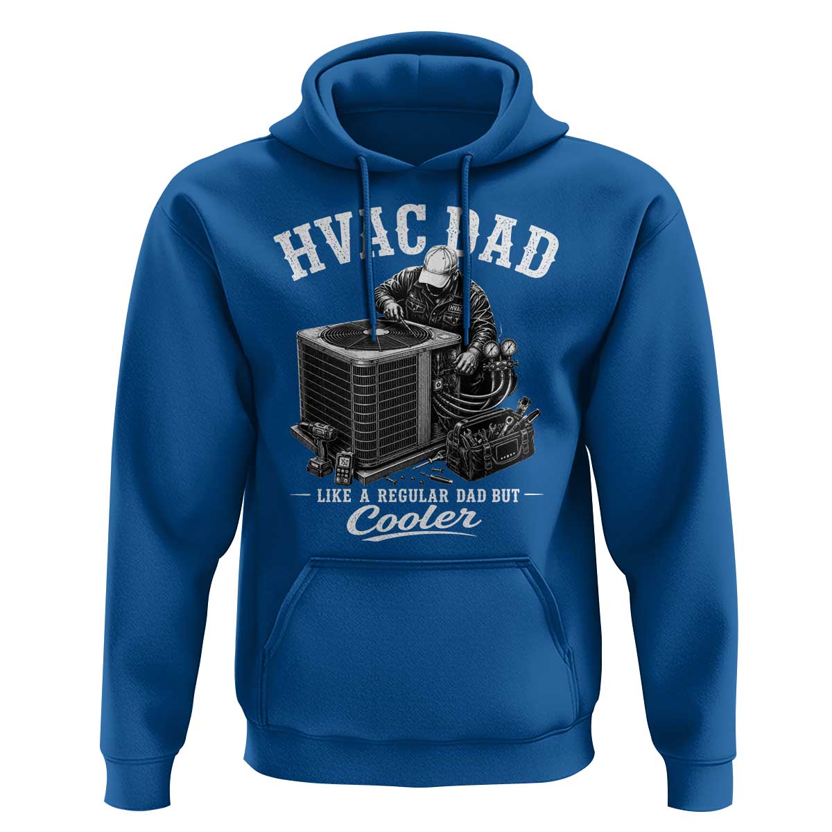 HVAC Dad Hoodie Funny Technician Fathers Day Graphic