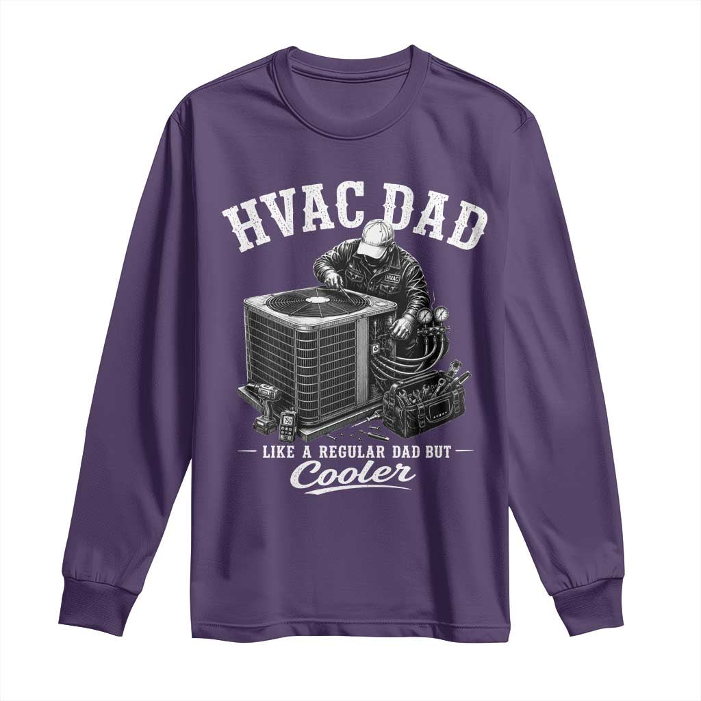 HVAC Dad Long Sleeve Shirt Funny Technician Fathers Day Graphic