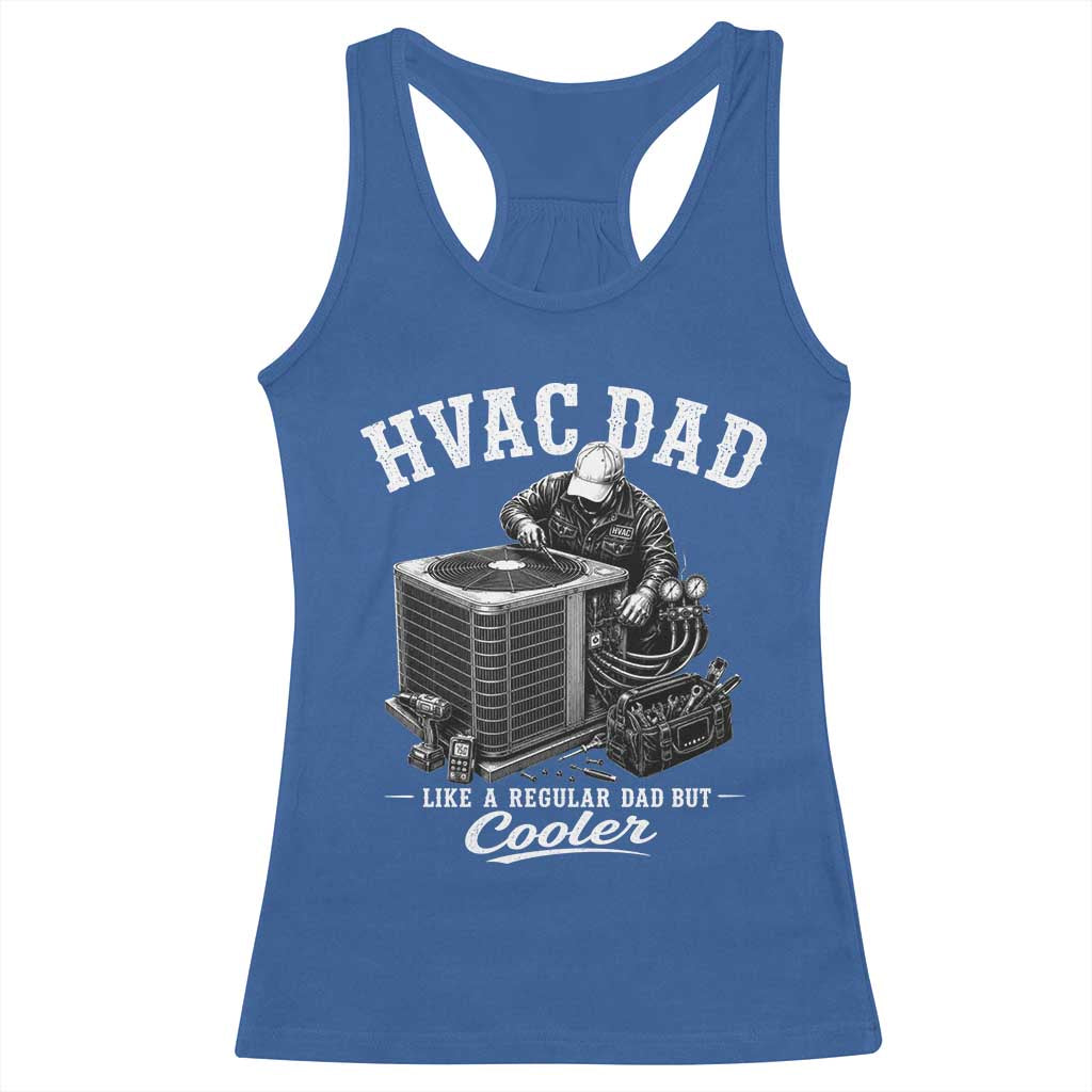 HVAC Dad Racerback Tank Top Funny Technician Fathers Day Graphic