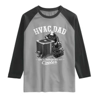 HVAC Dad Raglan Shirt Funny Technician Fathers Day Graphic