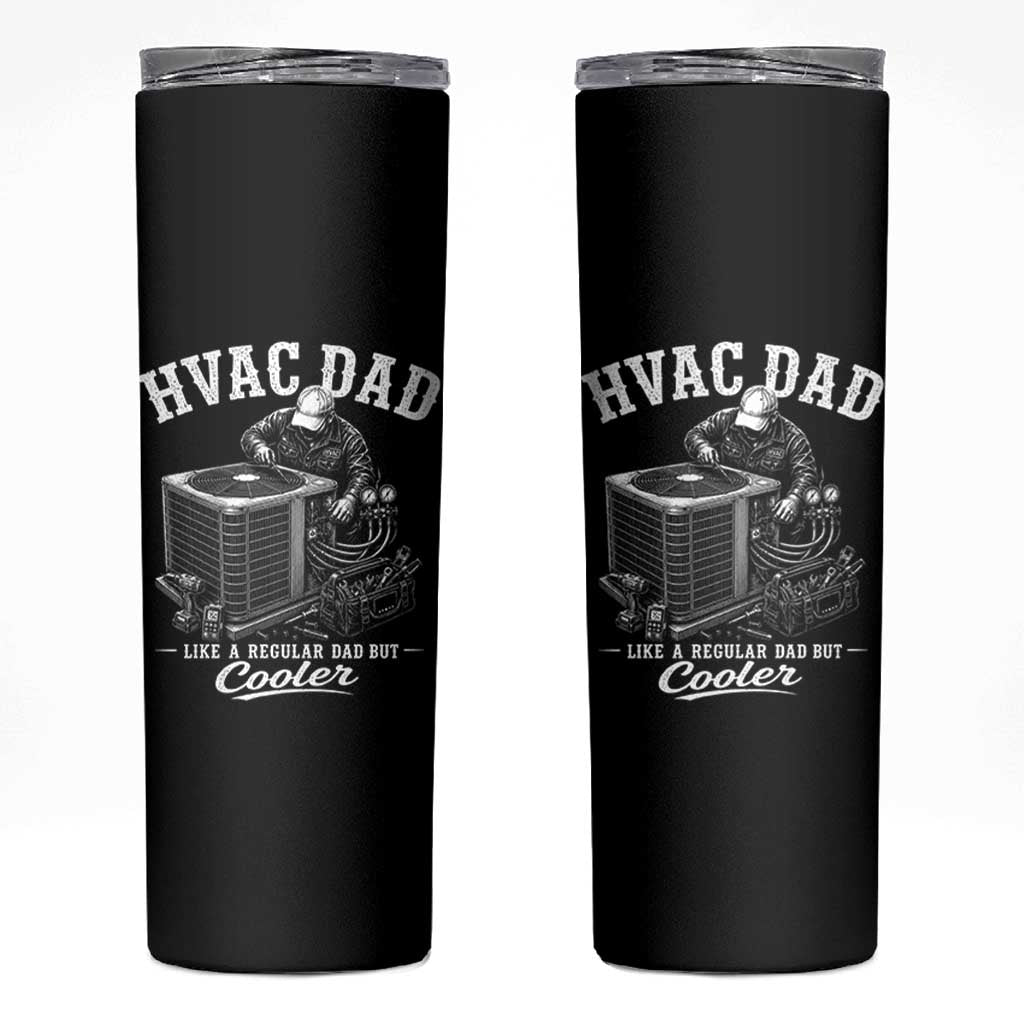 HVAC Dad Skinny Tumbler Funny Technician Fathers Day Graphic