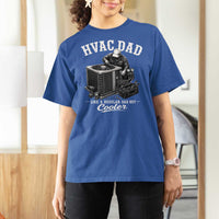 HVAC Dad T Shirt For Women Funny Technician Fathers Day Graphic