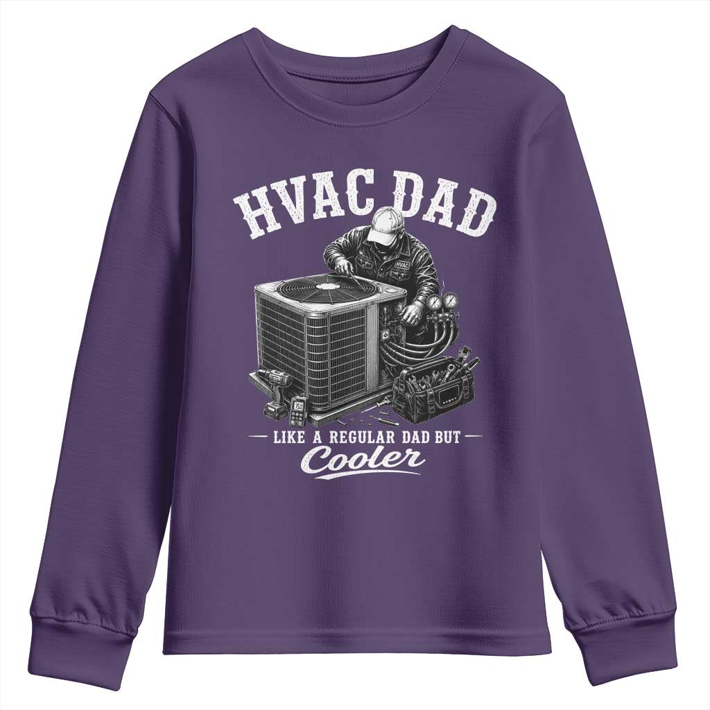 HVAC Dad Youth Sweatshirt Funny Technician Fathers Day Graphic
