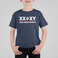 XX Does Not Equal XY Save Girls Sports T Shirt For Kid