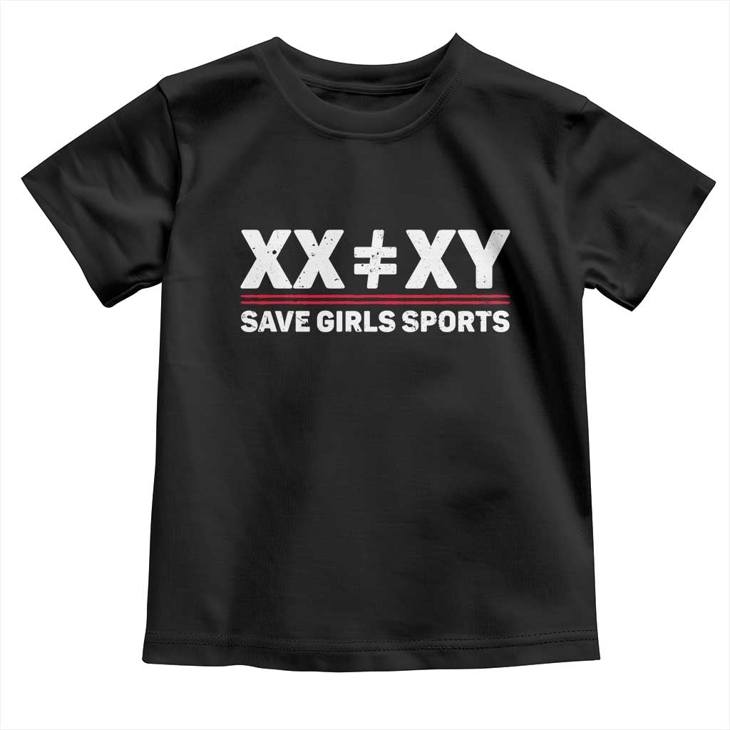 XX Does Not Equal XY Save Girls Sports Toddler T Shirt