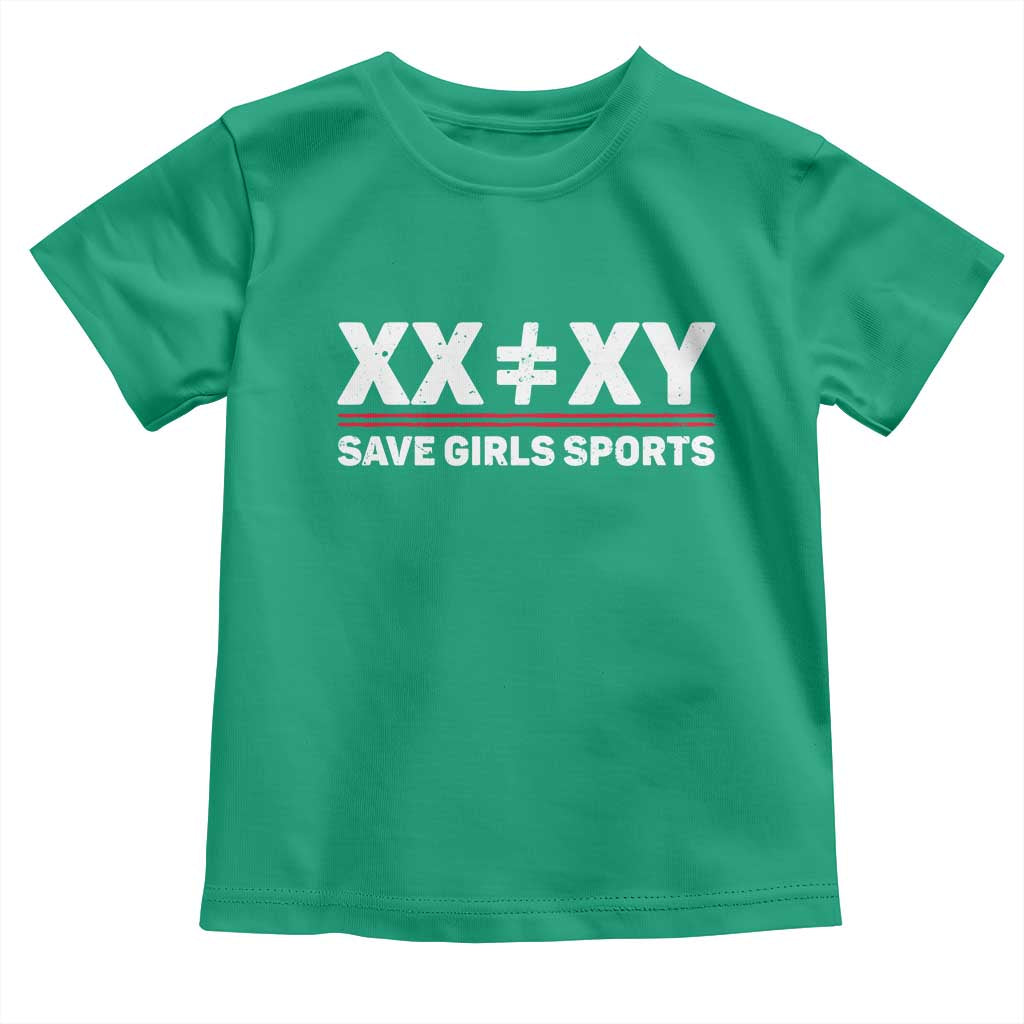 XX Does Not Equal XY Save Girls Sports Toddler T Shirt