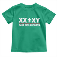 XX Does Not Equal XY Save Girls Sports Toddler T Shirt