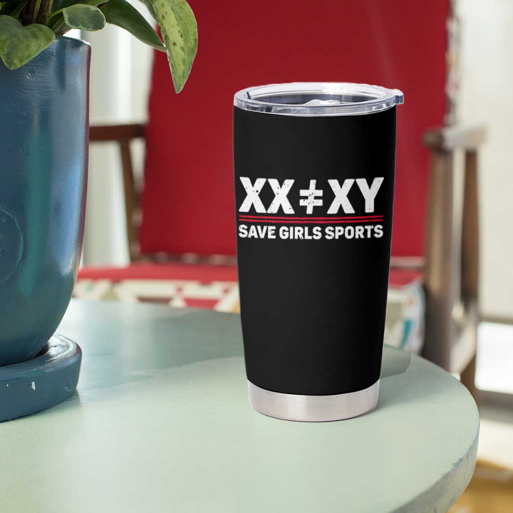 XX Does Not Equal XY Save Girls Sports Tumbler Cup