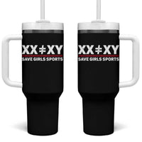 XX Does Not Equal XY Save Girls Sports Tumbler With Handle