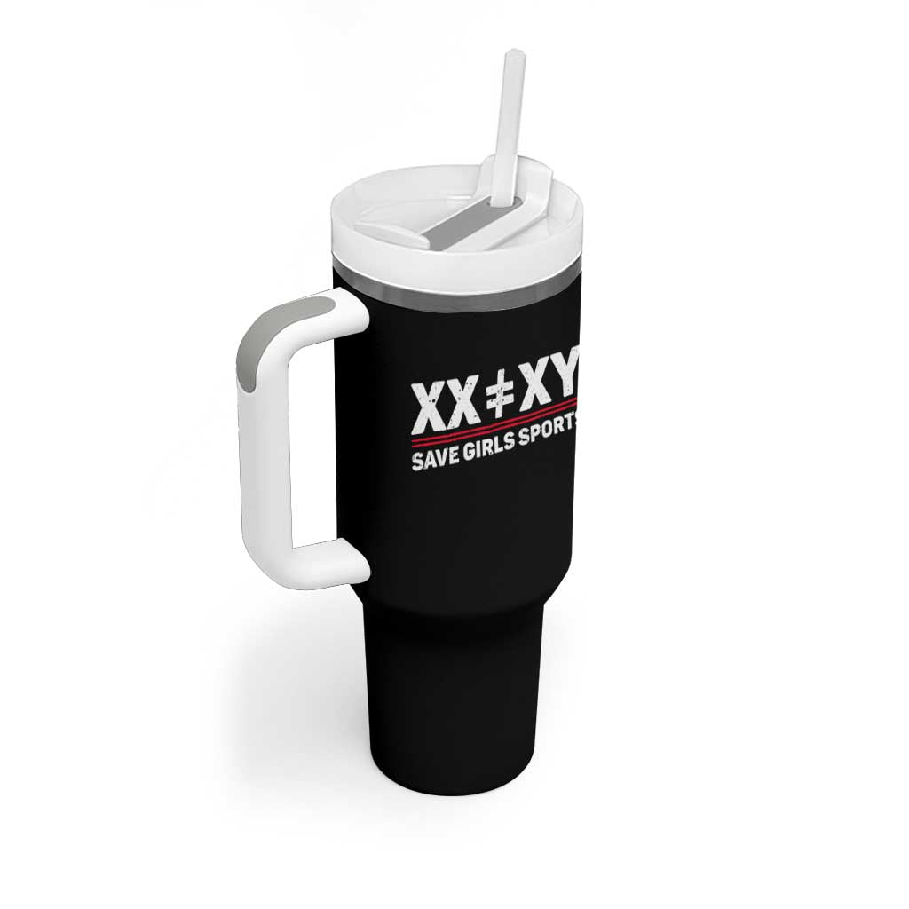 XX Does Not Equal XY Save Girls Sports Tumbler With Handle