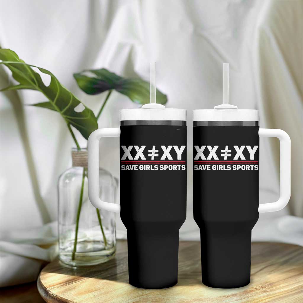 XX Does Not Equal XY Save Girls Sports Tumbler With Handle