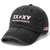 XX Does Not Equal XY Save Girls Sports Washed Cotton Baseball Cap