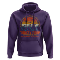 WKRP Turkey Drop Hoodie Funny Thanksgiving Day First Annual WKRP - Wonder Print Shop