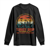 WKRP Turkey Drop Long Sleeve Shirt Funny Thanksgiving Day First Annual WKRP - Wonder Print Shop