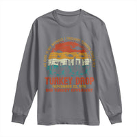 WKRP Turkey Drop Long Sleeve Shirt Funny Thanksgiving Day First Annual WKRP - Wonder Print Shop