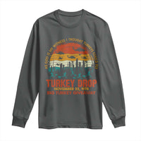 WKRP Turkey Drop Long Sleeve Shirt Funny Thanksgiving Day First Annual WKRP - Wonder Print Shop