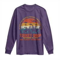 WKRP Turkey Drop Long Sleeve Shirt Funny Thanksgiving Day First Annual WKRP - Wonder Print Shop