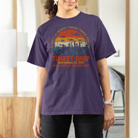WKRP Turkey Drop T Shirt For Women Funny Thanksgiving Day First Annual WKRP - Wonder Print Shop