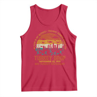 WKRP Turkey Drop Tank Top Funny Thanksgiving Day First Annual WKRP - Wonder Print Shop