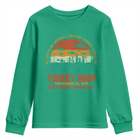WKRP Turkey Drop Youth Sweatshirt Funny Thanksgiving Day First Annual WKRP - Wonder Print Shop