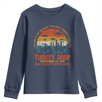 WKRP Turkey Drop Youth Sweatshirt Funny Thanksgiving Day First Annual WKRP - Wonder Print Shop