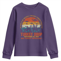 WKRP Turkey Drop Youth Sweatshirt Funny Thanksgiving Day First Annual WKRP - Wonder Print Shop