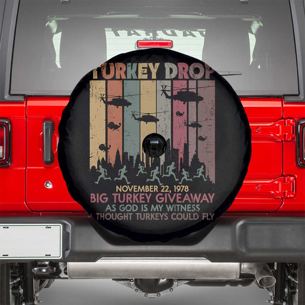 WKRP Turkey Drop Spare Tire Cover Retro First Annual WKRP Funny Thanksgiving Day - Wonder Print Shop